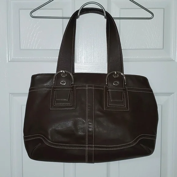 Coach Soho Brown Leather Shoulder Bag - Picture 15 of 16